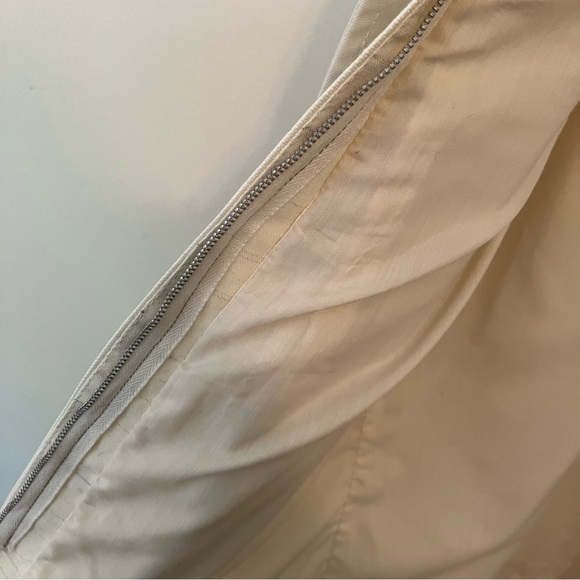 VTG London Fog Maincoats Women's Cream Double Breasted Trench Coat Petite 12 - Picture 7 of 10